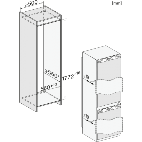 Холодильно-морозильная комбинация KFN7795C, фото 5